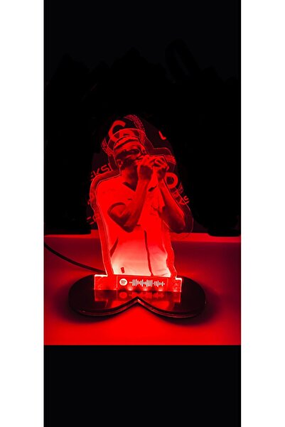 hediyedesen Osimhen temalı yarim yarim spotify linkli KIRMIZI renk masa üstü ...