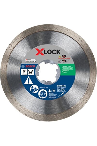 Bosch DBX543S 5 In. X-LOCK Sürekli Jant Elmas Bıçak 7/8 inç ile Uyumlu Serami...