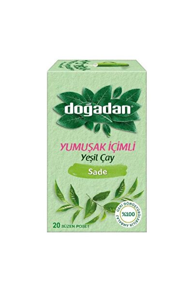 Doğadan شاي أخضر ناعم الملمس عادي 20 قطعة 5 قطع × 3 عبوات