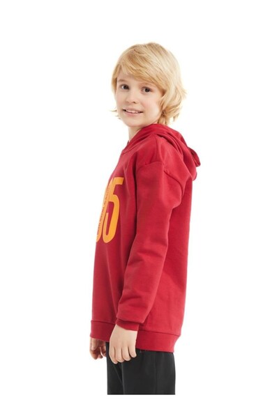 Galatasaray Tricou cu glugă Original Licențiat Roșu 1905 pentru Copii cu cutie din lemn