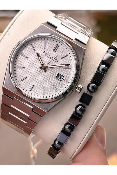 Ferrucci Steel Cord Calendar Dial 2 Years Warranty 3Atm Water Resistant Men's Wristwatch F.U3625.01