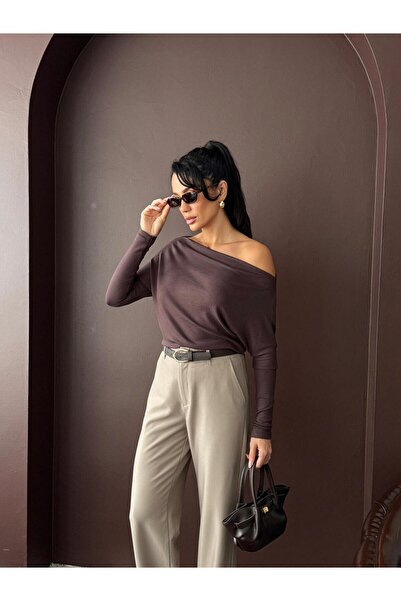 salome butik Boat Neck Bluz