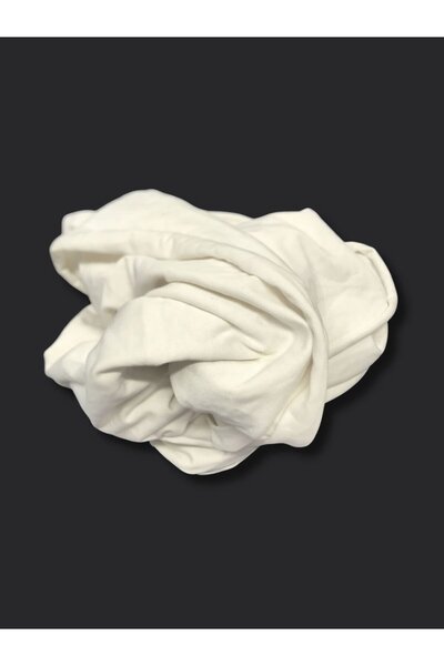 Yiğit Kumaş Tok Single Jersey Fabric, Piece 75X200 cm Cream Color