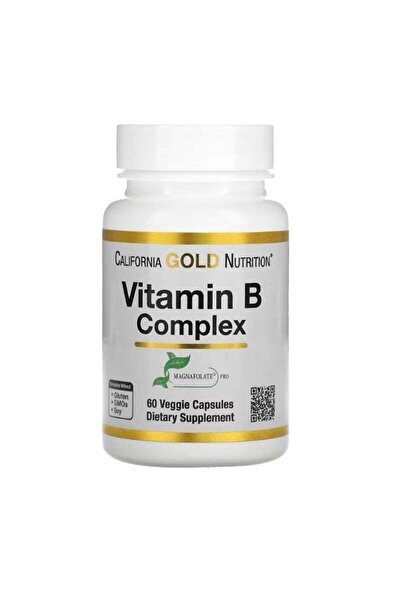California Gold Nutrition Vitamin B Complex 60 Veggie Capsules