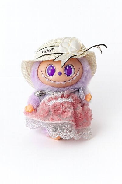 SYS PREMİUM - ORJİNAL Labubu, kıyafetli 3 parçalı labubu, Premium Giyim Koleksiyon Oyuncak, peluş