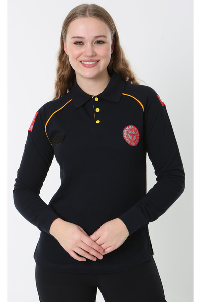 İBA MEDİKAL Acil Sağlık Lakost Uzun Kol T-Shirt Lacivert