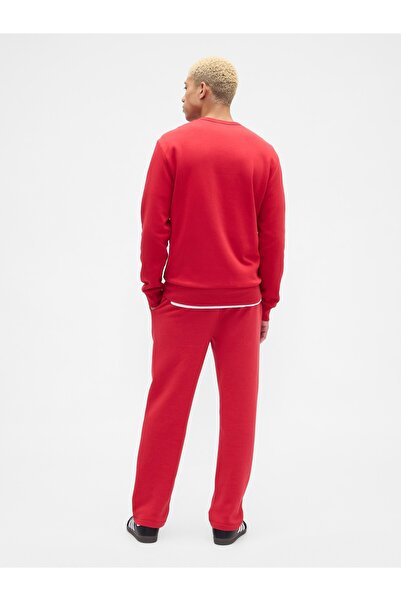 GAP Erkek Kırmızı Logo Straight-Leg Eşofman Altı
