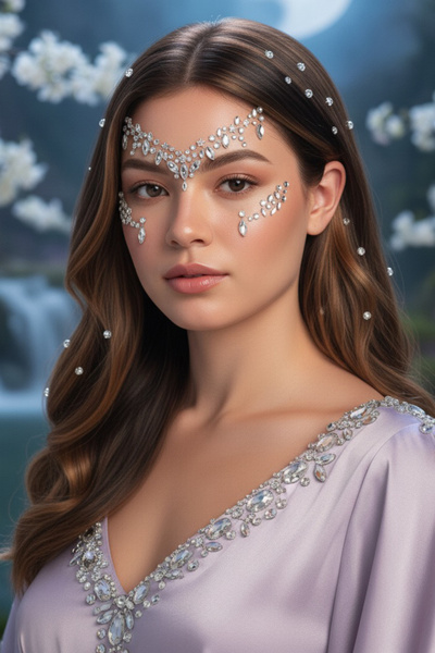 Happyline Taş Sticker Gümüş Yapışkanlı Saç Yüz Sticker Yüz Ve Tırnak Taşı Yıl...