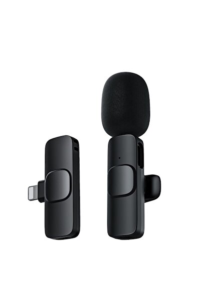 FONIX Microfon lavalieră wireless, negru, Plug&Play, durată extinsă de viață ...