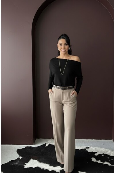 salome butik Boat Neck Bluz