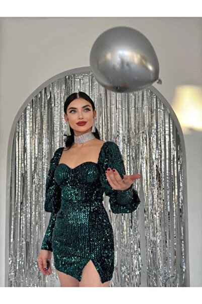 GENCULUS Nico Sequin Sequin Dress