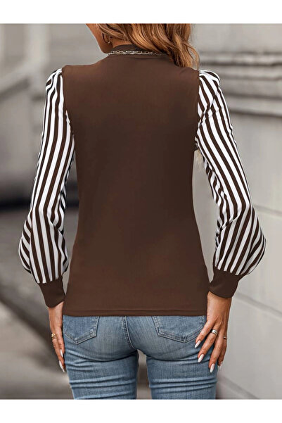 GENCULUS Women's Long Sleeve Turtleneck Wrap Blouse