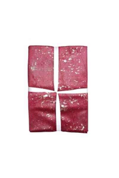 Atria Bella red velvet bedspread with gold inserts, 130 x 170 cm