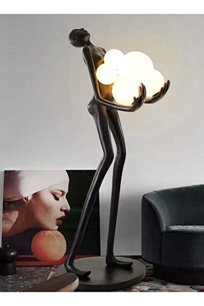 C&C Home Modern Human Sculpture Floor Lamp Artistic Standing Light Fixture 16...