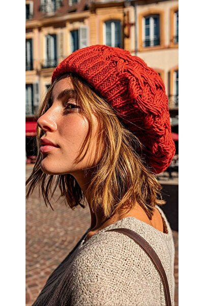 LAGRANZE Double Layer Knitted Painter Beanie