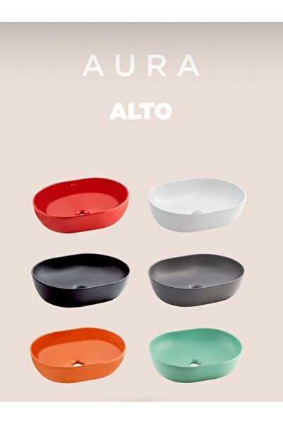 Seramiksan ALTO PARLAK KIRMIZI TEZGAH ÜSTÜ ÇANAK LAVABO