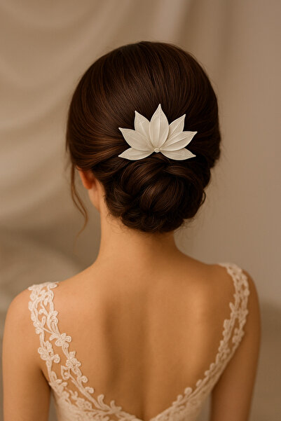 My'Elens Desing إكسسوار العروس بتصميم بسيط، تاج العروس قطعة واحدة