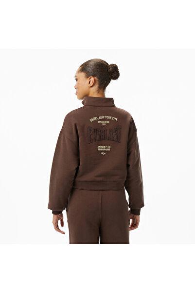 EVERLAST Γυναικείο φούτερ καφέ Bronx NYC