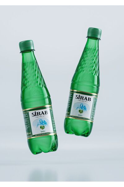 SİRAB Doğal Zengin Mineralli Maden Suyu Qazlı 500 ml 24 Adet