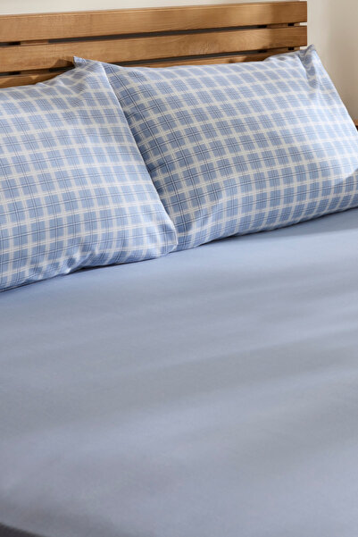 Sarah Anderson Lena Double Bed Sheet Set Indigo