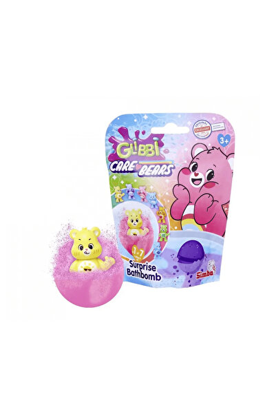 Glibbi Care Bears Bath Bomb with Surprise Toy, 7 Models, Multicolor