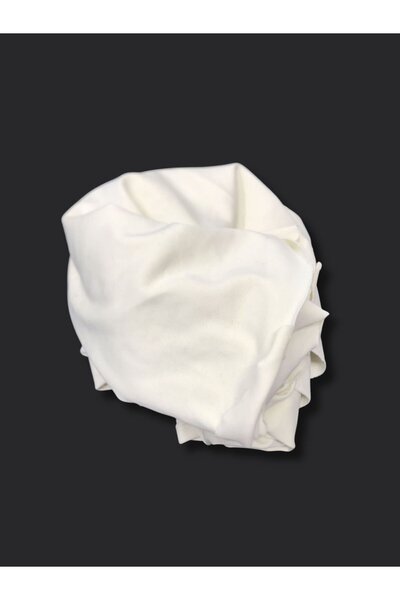 Yiğit Kumaş Bebe Ribana Stretchy Combed Cotton Fabric, Piece 120X160 cm Cream Color