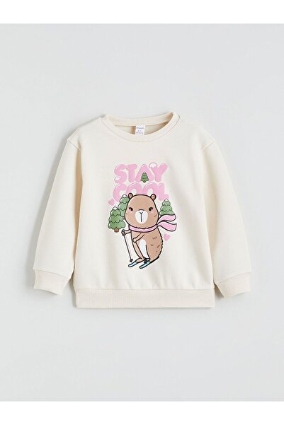 LC Waikiki Lcw Kids Animal Printed Girls' Sweatshirt