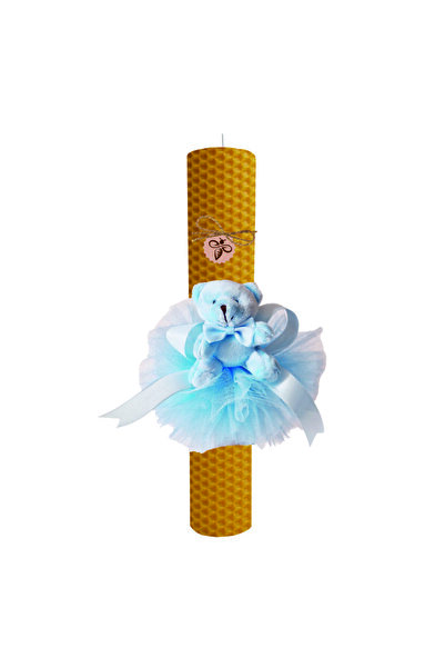 Dapis Transilvania Lumânare TEDDY BLUE H40 D5,5 cm