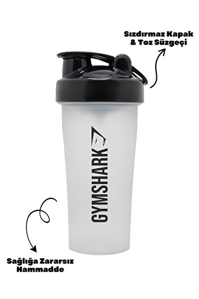 Stylovi Gymshark 700 ml Shaker |   Sports Water Bottle with Leak-Proof Lid and Strainer, Ergonomic Design Suitable for Health