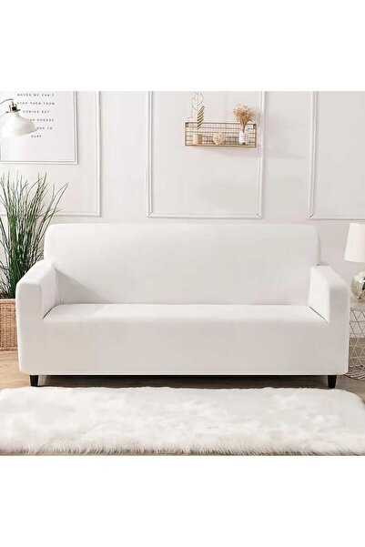 buz Universal elastic cover with 2 pillowcases, white, 90 x 140 cm