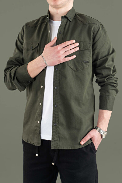 bombe Slim Fit Men's Denim Shirt