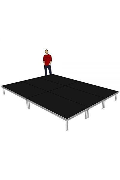 Alustage scenă pentru evenimente, 4 x 3 m, reglabilă 40-60 cm, interior-exterior