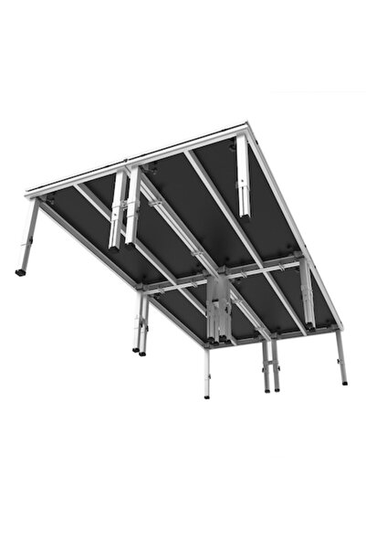 Alustage scenă pentru evenimente, 4 x 3 m, reglabilă 40-60 cm, interior-exterior