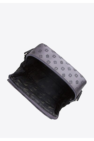 Wittchen Women's Jacquard Handbag with Leather Straps Vertical Gray Polyester