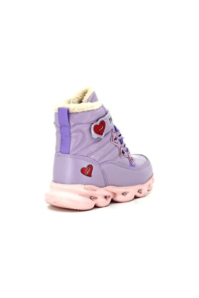 Kids Light-Weight Girls' Boots with Fur Inside and Waterproof Outside