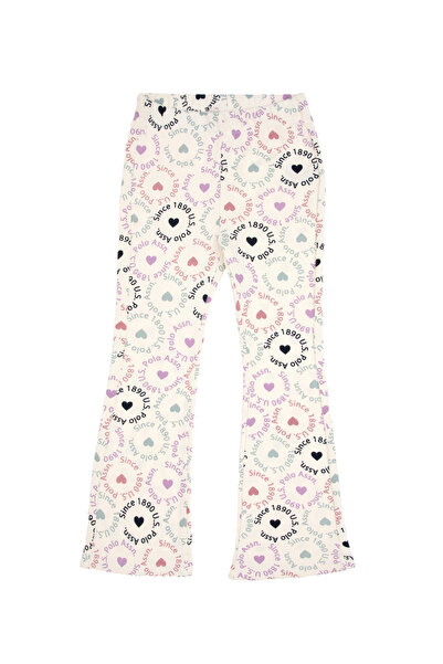 U.S. Polo Assn. Girl's Cream Tights 50318086-Vr256