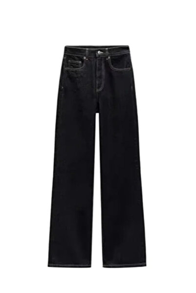 TRENDBUTİKOFFİCİAL Women's Jeanshigh Waist Denim Pants Wide Leg Jeans