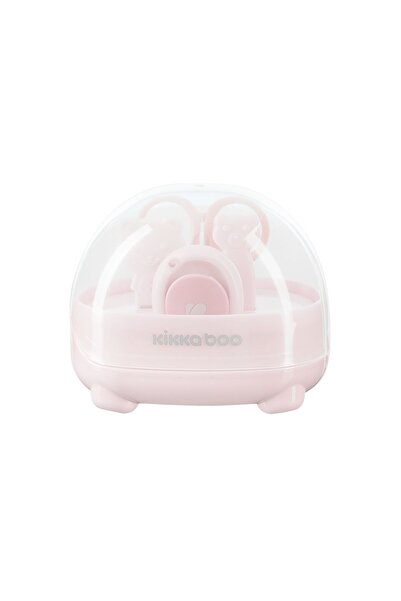 Kikka Boo Set manichiură bebeluși cu foarfecă, unghiera, pilă și pensetă, roz...