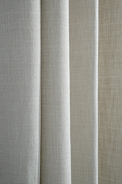 Premier Home Osaka Ring Background Curtain Beige 140X260