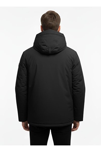 DYNAMO Men's Hooded Water Repellent Windproof Goose down Comfort Fit Coat