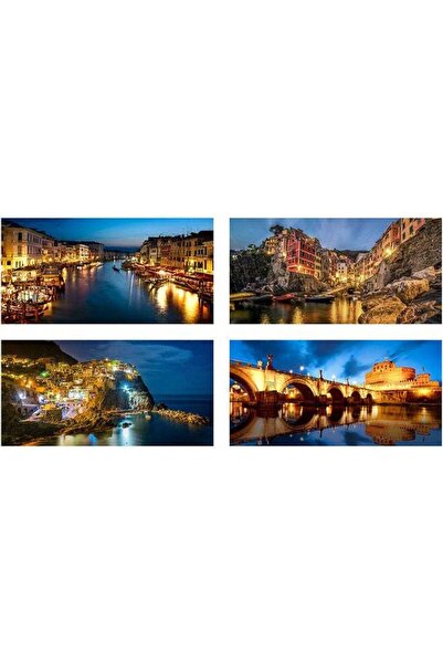 Sasb 4-Piece Multicolor Wall Panel 40 x 20 cm