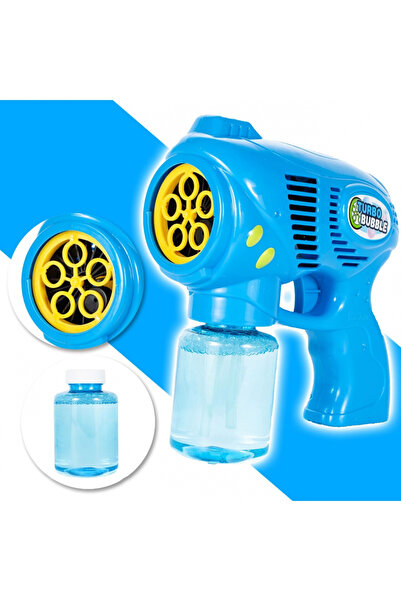 MalPlay Battery-powered soap bubble gun, 5 holes, 10,000 bubbles in 5 minutes, 17 x 7