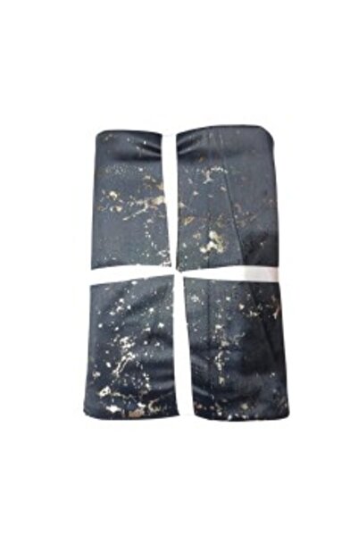 Atria Bella velvet throw blanket, black with gold inserts, 130 x 170 cm