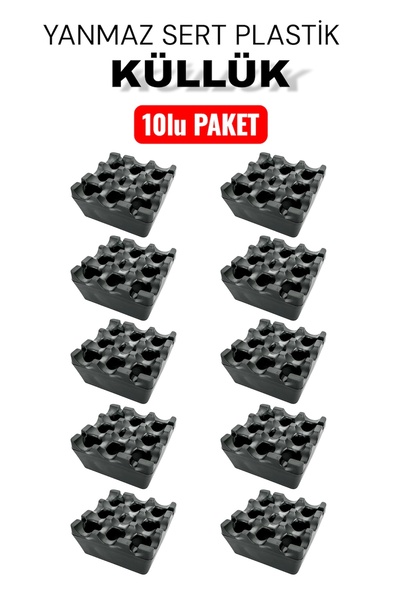 ZEDplast YANMAZ sert plastik küllük-10lu PAKET
