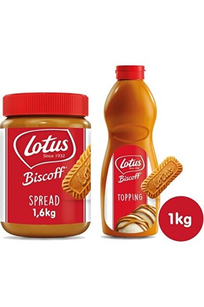 LOTUSS Biscoff Spread original 1600gr+ Biscoff Topping 1 kg X 12 Paket