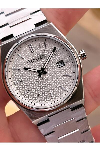 Ferrucci Steel Cord Calendar Dial 2 Years Warranty 3Atm Water Resistant Men's Wristwatch F.U3625.01