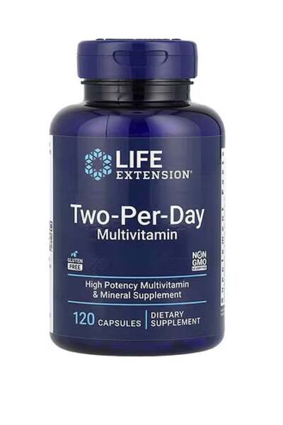 Life Extension Two-Per-Day Multivitamin V2 120 Capsules
