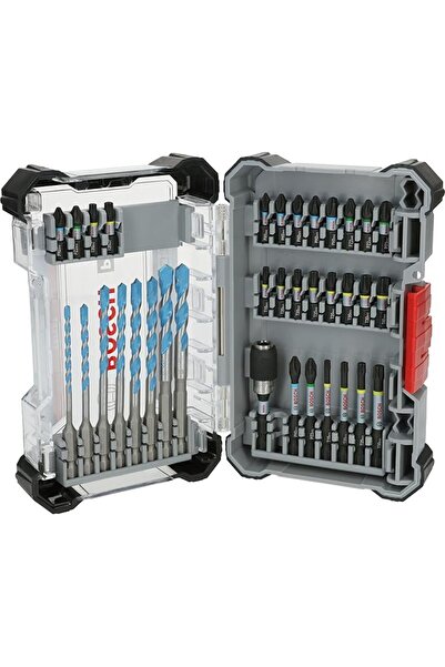 Bosch 35x PRO Impact Mixed Set, 35 Parça (Beton, Yumuşak döşemeler, 200 x 107...
