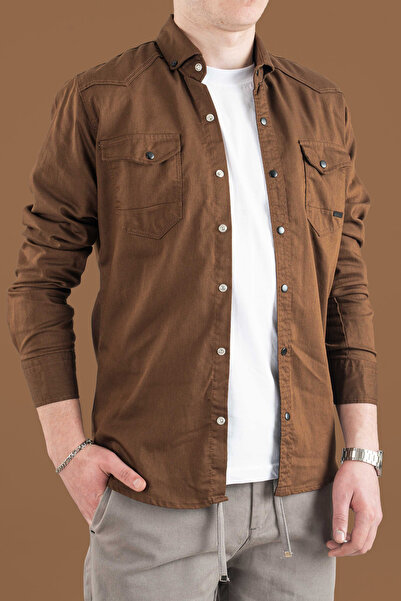 bombe Slim Fit Men's Denim Shirt