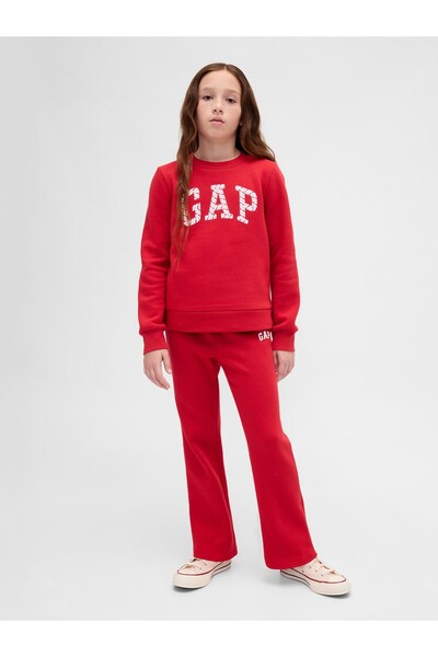 GAP Kız Çocuk Kırmızı Logo Eşofman Altı